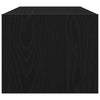 TV-tasot 2 kpl musta tammi 80x31x25,5 cm tekninen puu