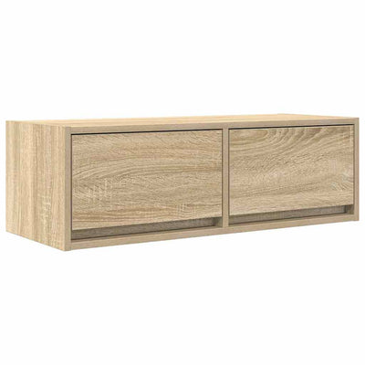 TV-taso Sonoma-tammi 80x31x25,5 cm tekninen puu