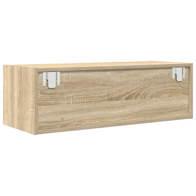 TV-taso Sonoma-tammi 80x31x25,5 cm tekninen puu