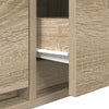 TV-seinäkaapit 2 kpl sonoma-tammi 80x31x25,5 cm tekninen puu