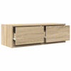 TV-seinäkaapit 2 kpl sonoma-tammi 80x31x25,5 cm tekninen puu