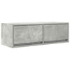 TV-taso betoninharmaa 80x31x25,5 cm tekninen puu