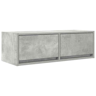 TV-taso betoninharmaa 80x31x25,5 cm tekninen puu
