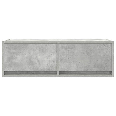 TV-taso betoninharmaa 80x31x25,5 cm tekninen puu