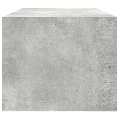 TV-taso betoninharmaa 80x31x25,5 cm tekninen puu