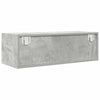 TV-taso betoninharmaa 80x31x25,5 cm tekninen puu
