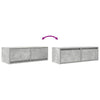 TV-taso betoninharmaa 80x31x25,5 cm tekninen puu