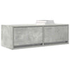 TV-seinäkaapit 2 kpl betoninharmaa 80x31x25,5 cm tekninen puu
