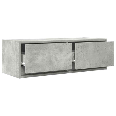 TV-seinäkaapit 2 kpl betoninharmaa 80x31x25,5 cm tekninen puu