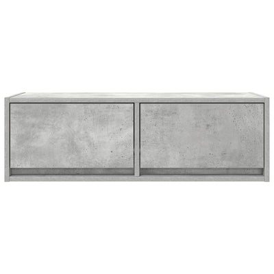 TV-seinäkaapit 2 kpl betoninharmaa 80x31x25,5 cm tekninen puu