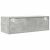 TV-seinäkaapit 2 kpl betoninharmaa 80x31x25,5 cm tekninen puu