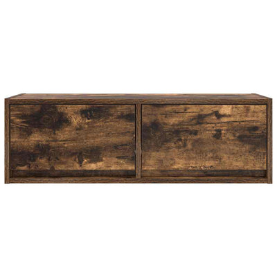 TV-seinäkaappi 2 kpl savutammi 80x31x25,5 cm tekninen puu