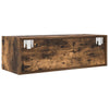TV-seinäkaappi 2 kpl savutammi 80x31x25,5 cm tekninen puu