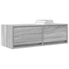 TV-taso harmaa Sonoma 80x31x25,5 cm tekninen puu