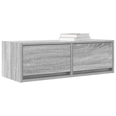 TV-taso harmaa Sonoma 80x31x25,5 cm tekninen puu