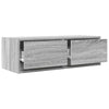TV-taso harmaa Sonoma 80x31x25,5 cm tekninen puu