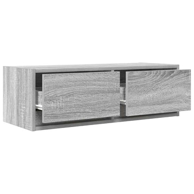 TV-taso harmaa Sonoma 80x31x25,5 cm tekninen puu