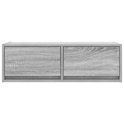 TV-taso harmaa Sonoma 80x31x25,5 cm tekninen puu