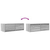 TV-taso harmaa Sonoma 80x31x25,5 cm tekninen puu