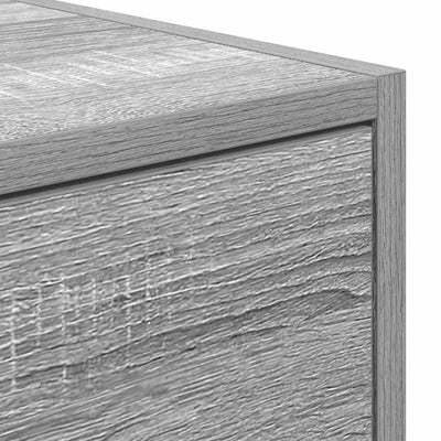 TV-taso harmaa Sonoma 80x31x25,5 cm tekninen puu
