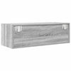 TV-seinäkaapit 2 kpl harmaa sonoma 80x31x25,5 cm tekninen puu