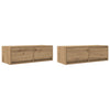 TV-seinäkaapit 2 kpl 80x31x25,5 cm tekninen puu