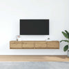 TV-seinäkaapit 2 kpl 80x31x25,5 cm tekninen puu