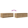 TV-seinäkaapit 2 kpl 80x31x25,5 cm tekninen puu
