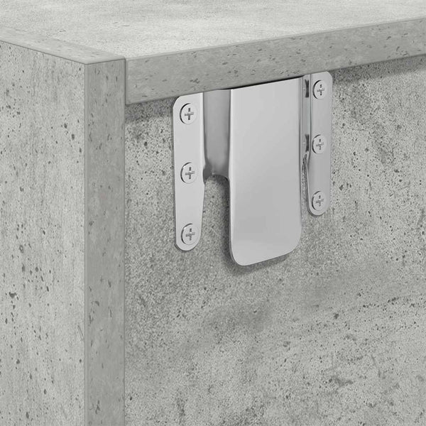 TV-kaappi Betoninharmaa 100 x 31 x 25.5 cm Tekninen puu