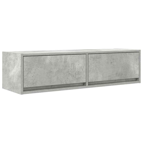 TV-kaappi Betoninharmaa 100 x 31 x 25.5 cm Tekninen puu