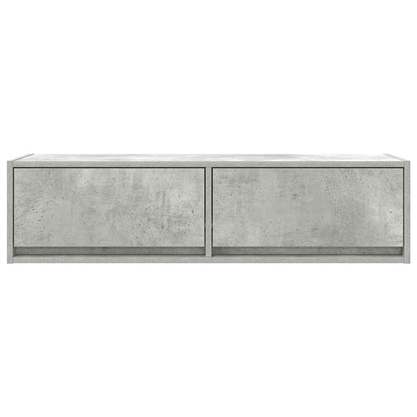 TV-kaappi Betoninharmaa 100 x 31 x 25.5 cm Tekninen puu