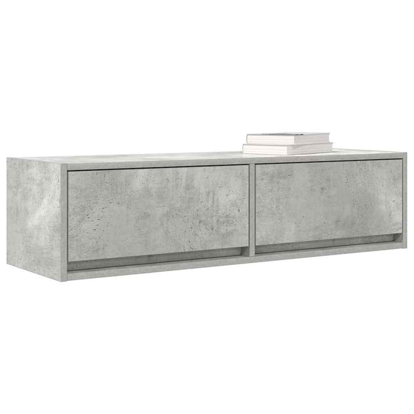 TV-kaappi Betoninharmaa 100 x 31 x 25.5 cm Tekninen puu