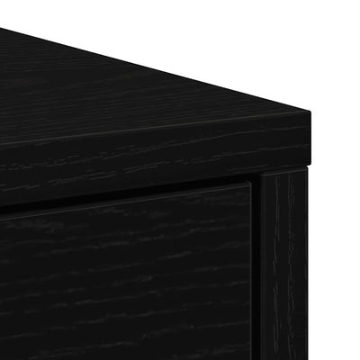 Senkki laatikolla musta tammi 80x34x76 cm tekninen puu