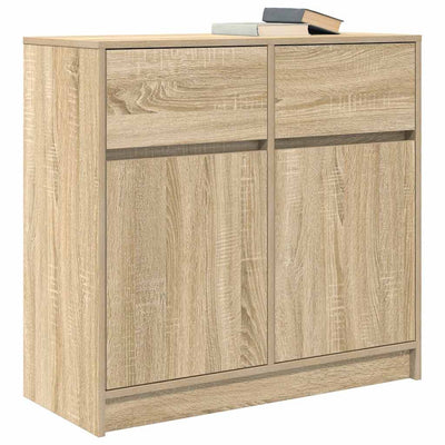 Senkki laatikolla Sonoma-tammi 80x34x76 cm tekninen puu