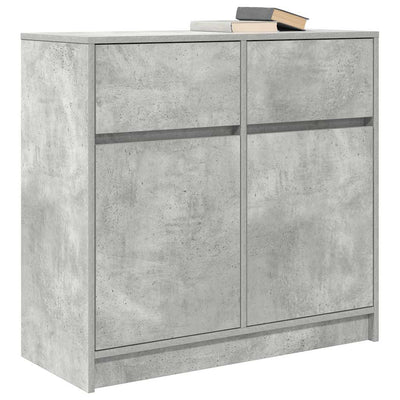 Senkki laatikolla betoninharmaa 80x34x76 cm tekninen puu