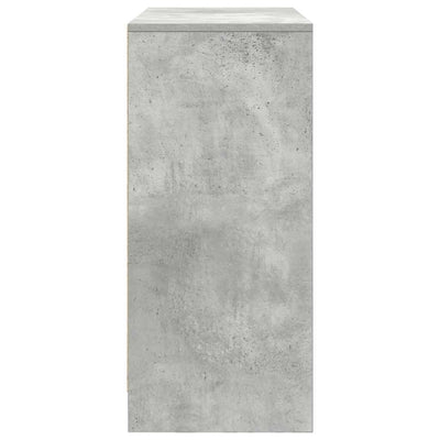 Senkki laatikolla betoninharmaa 80x34x76 cm tekninen puu