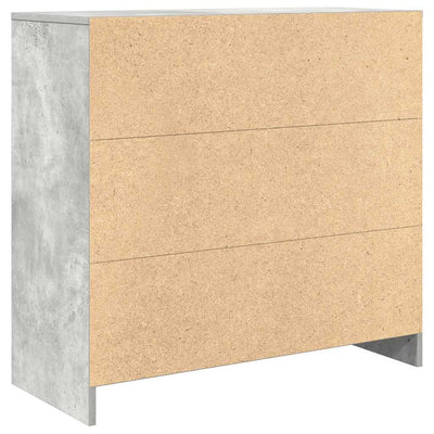Senkki laatikolla betoninharmaa 80x34x76 cm tekninen puu