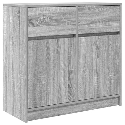 Senkki laatikolla harmaa sonoma 80x34x76 cm tekninen puu