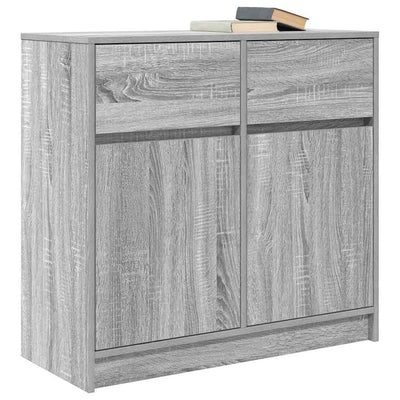 Senkki laatikolla harmaa sonoma 80x34x76 cm tekninen puu