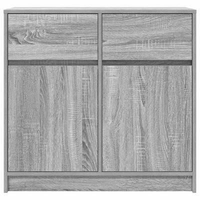Senkki laatikolla harmaa sonoma 80x34x76 cm tekninen puu