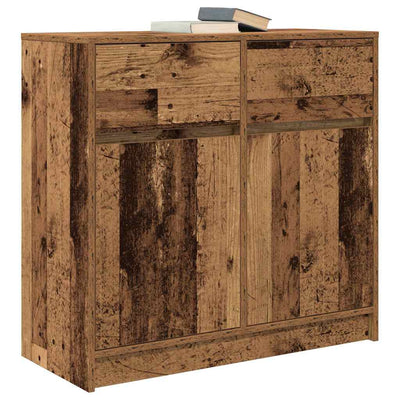 Senkki laatikolla vanha puu 80x34x76 cm tekninen puu