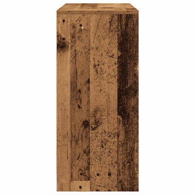 Senkki laatikolla vanha puu 80x34x76 cm tekninen puu