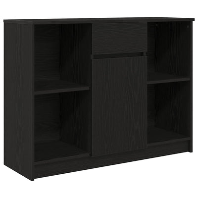 Senkki laatikolla musta tammi 101x35x76 cm tekninen puu