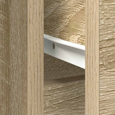 Sonoma-tammi senkki laatikolla Sarandea 101x35x76cm (puinen)