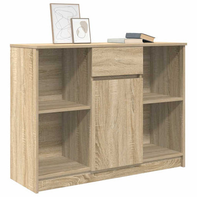 Senkki laatikolla Sonoma-tammi 101x35x76 cm tekninen puu