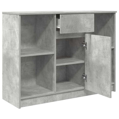 Senkki laatikolla betoninharmaa 101x35x76 cm tekninen puu