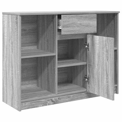 Senkki laatikolla harmaa sonoma 101x35x76 cm tekninen puu
