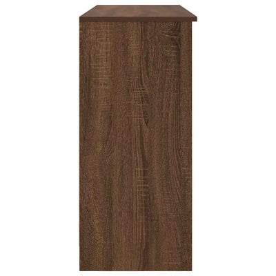 Senkki laatikolla ruskea tammi 101x35x76 cm tekninen puu