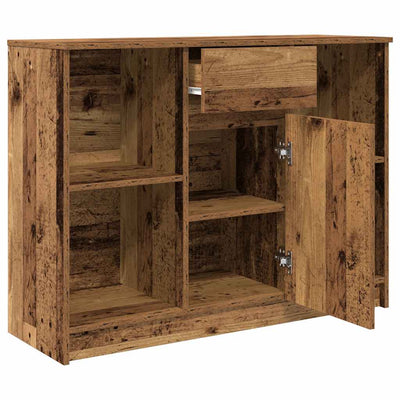 Senkki laatikolla vanha puu 101x35x76 cm tekninen puu