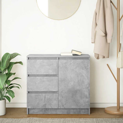 Senkki laatikolla betoninharmaa 71x35x65 cm tekninen puu